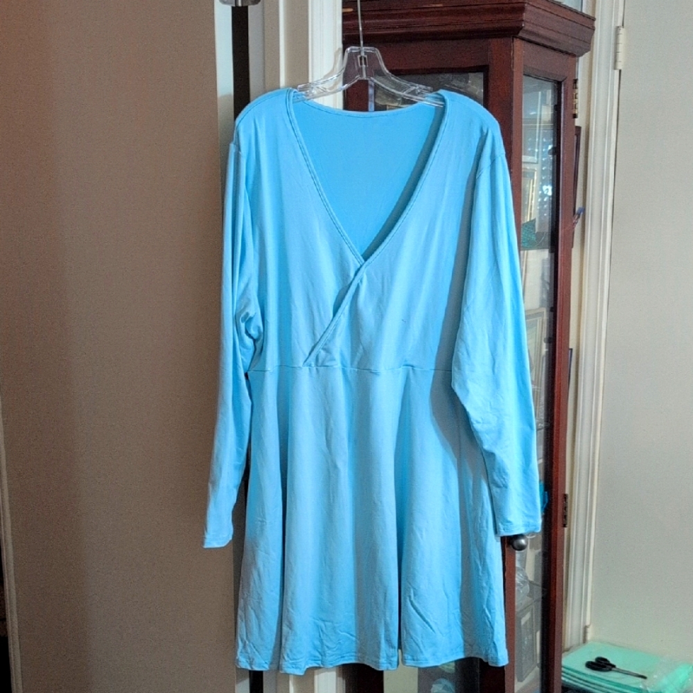 Light Blue Long Sleeve Dress NWOT